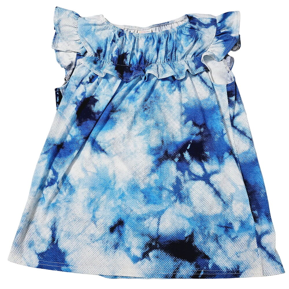 LuLaRoe Womens Top Tie Dye Size Large Polyester Blend Short Sleeve Stretch